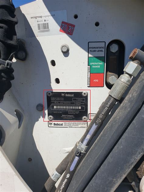 where is the serial number on a bobcat skid steer|bobcat toolcat serial number location.